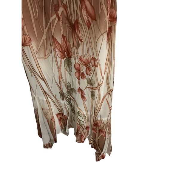 Vintage Celavie Collection Brown & Cream Y2K 90’s 2000s High Low Dress Size 8 - Picture 8 of 8